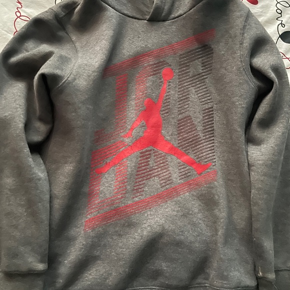 Grey Kids Jordan pullover hoodie - Picture 2 of 2
